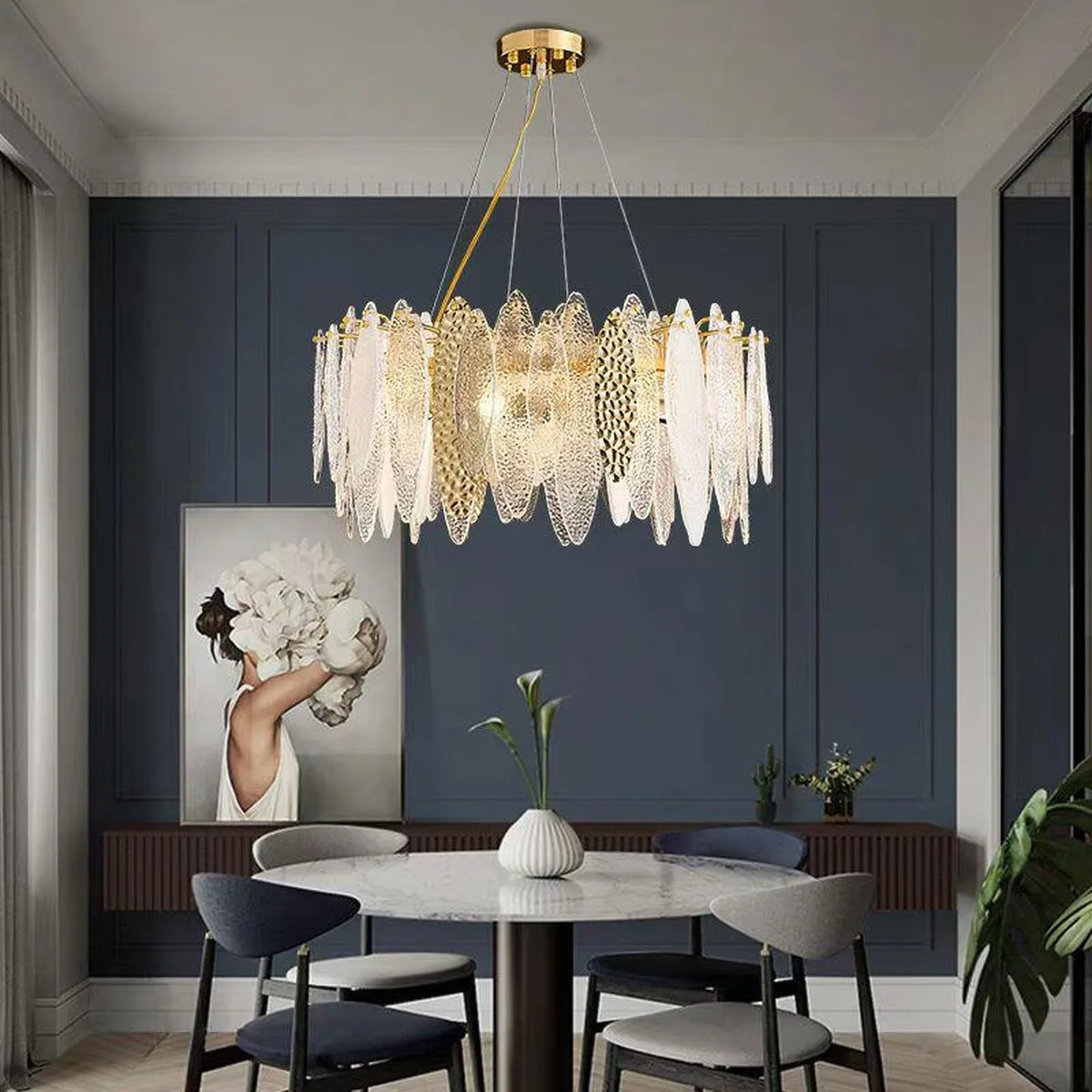 SinWay sinway-murano-107 &middot; Murano Style Crystal Pendant Lamp