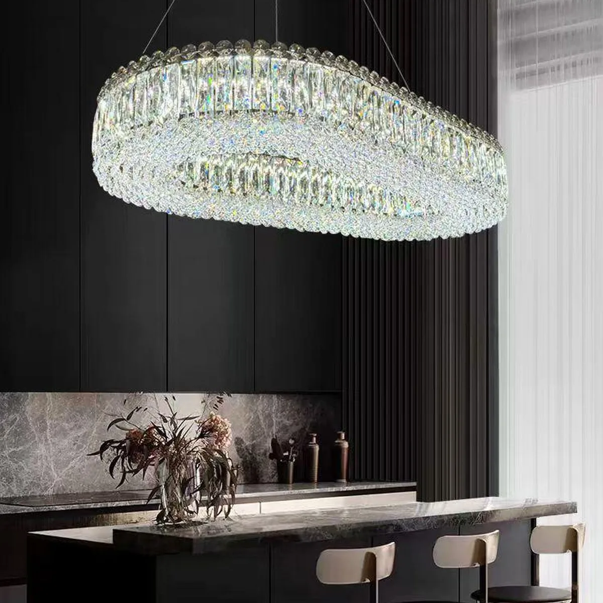 SinWay sinway-murano-050 &middot; Murano Style Crystal Pendant Lamp