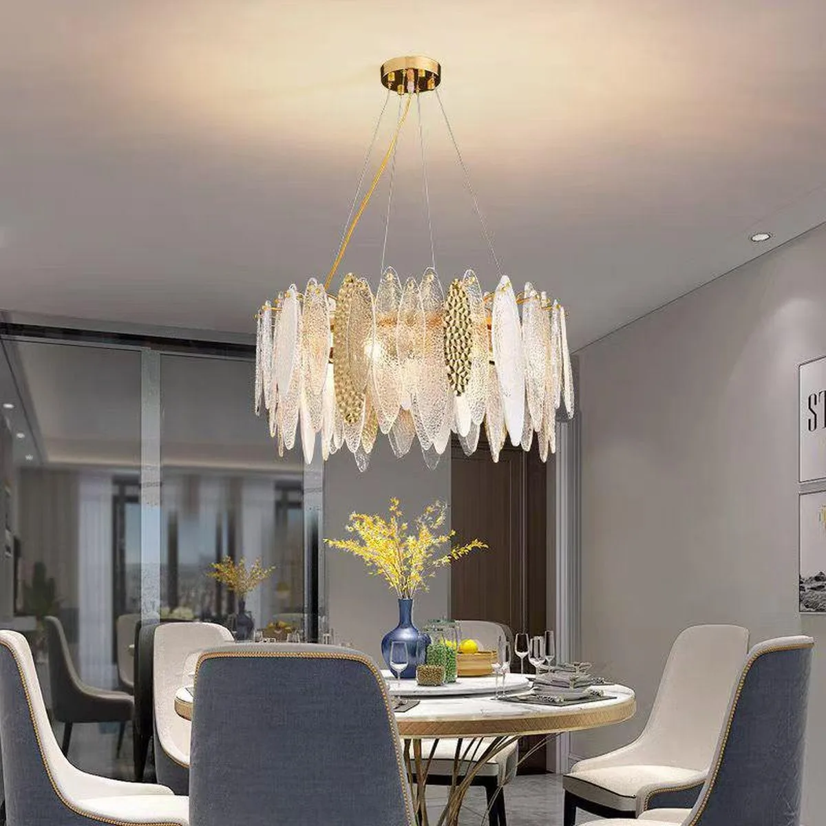 SinWay sinway-murano-108 &middot; Murano Style Crystal Pendant Lamp