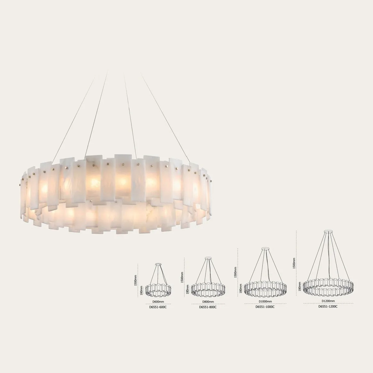 SinWay Pendant-039 &middot; Natural Marble Pendant Lamp