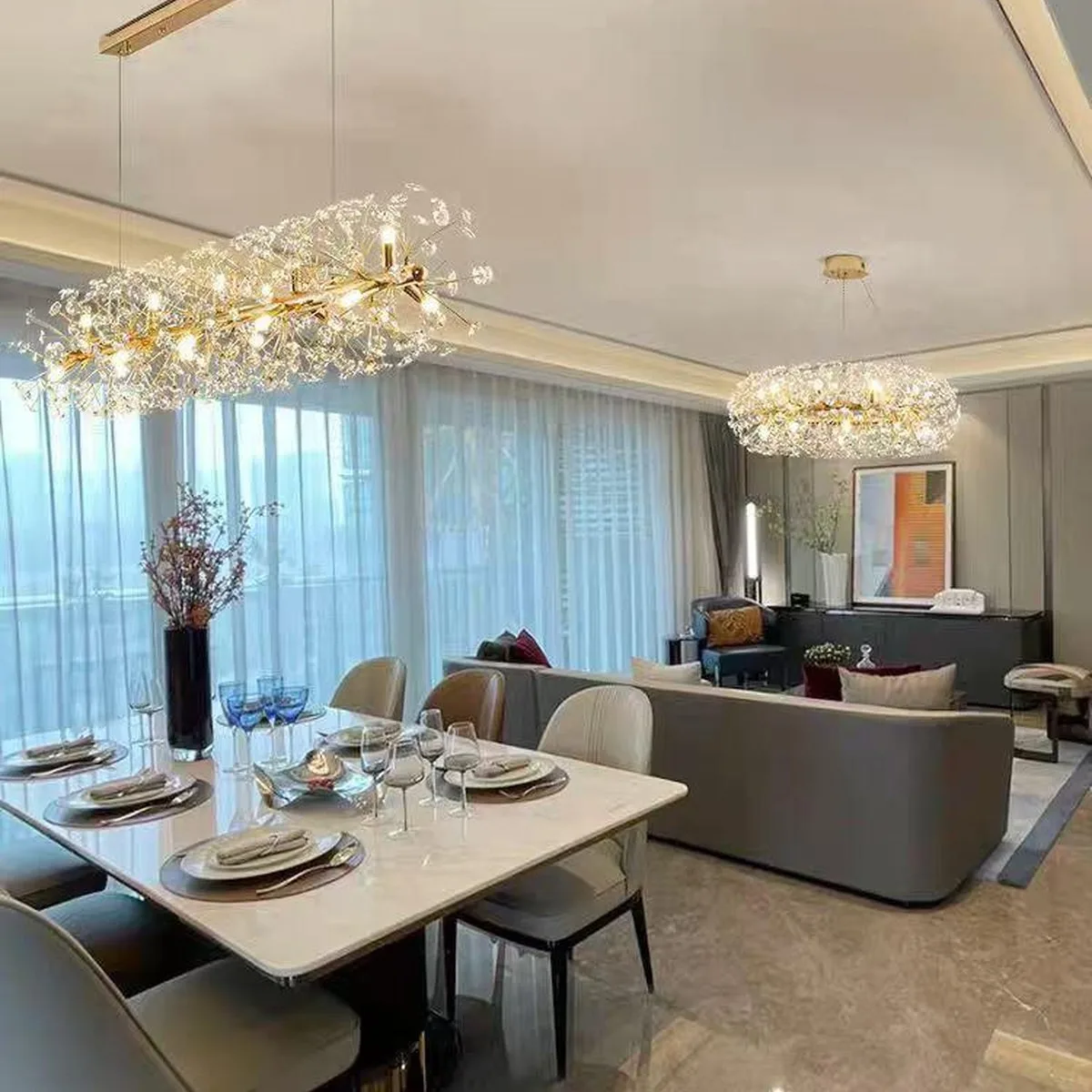 SinWay sinway-murano-138 &middot; Murano Style Crystal Pendant Lamp