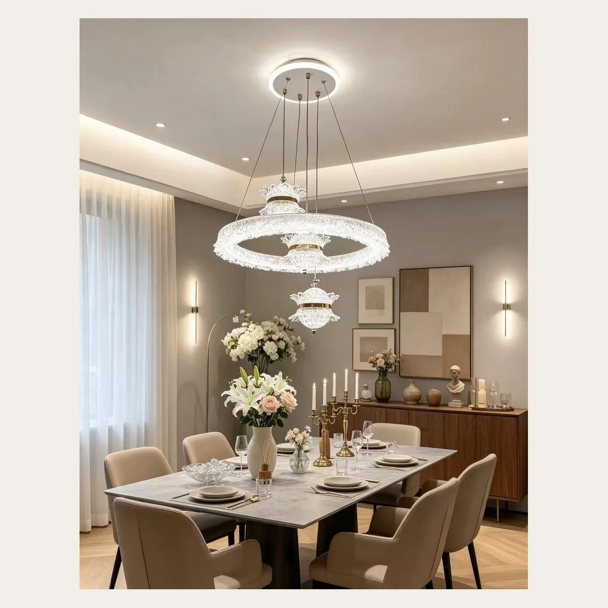 SinWay sinway-alu-pendant-037 &middot; Aluminum & Acrylic Pendant Lamp
