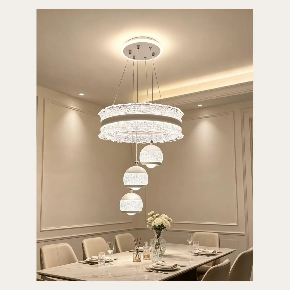 SinWay sinway-alu-pendant-033 &middot; Aluminum & Acrylic Pendant Lamp