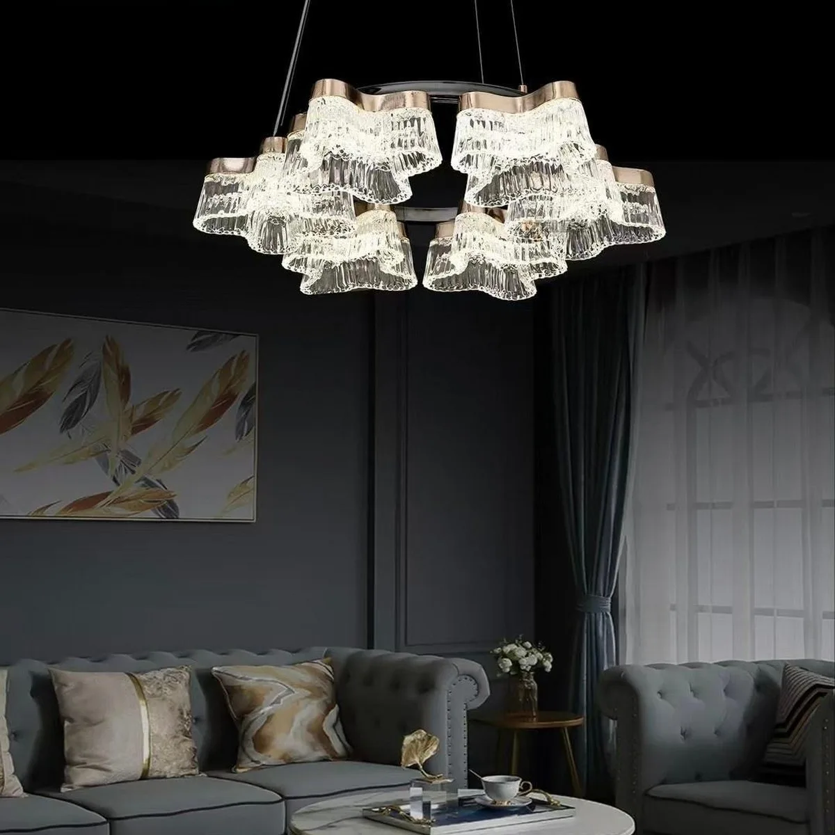 SinWay sinway-murano-182 &middot; Murano Style Crystal Pendant Lamp