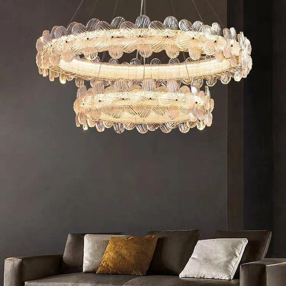 SinWay sinway-murano-095 &middot; Murano Style Crystal Pendant Lamp