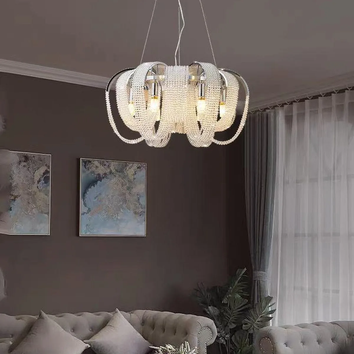 SinWay sinway-murano-075 &middot; Murano Style Crystal Pendant Lamp