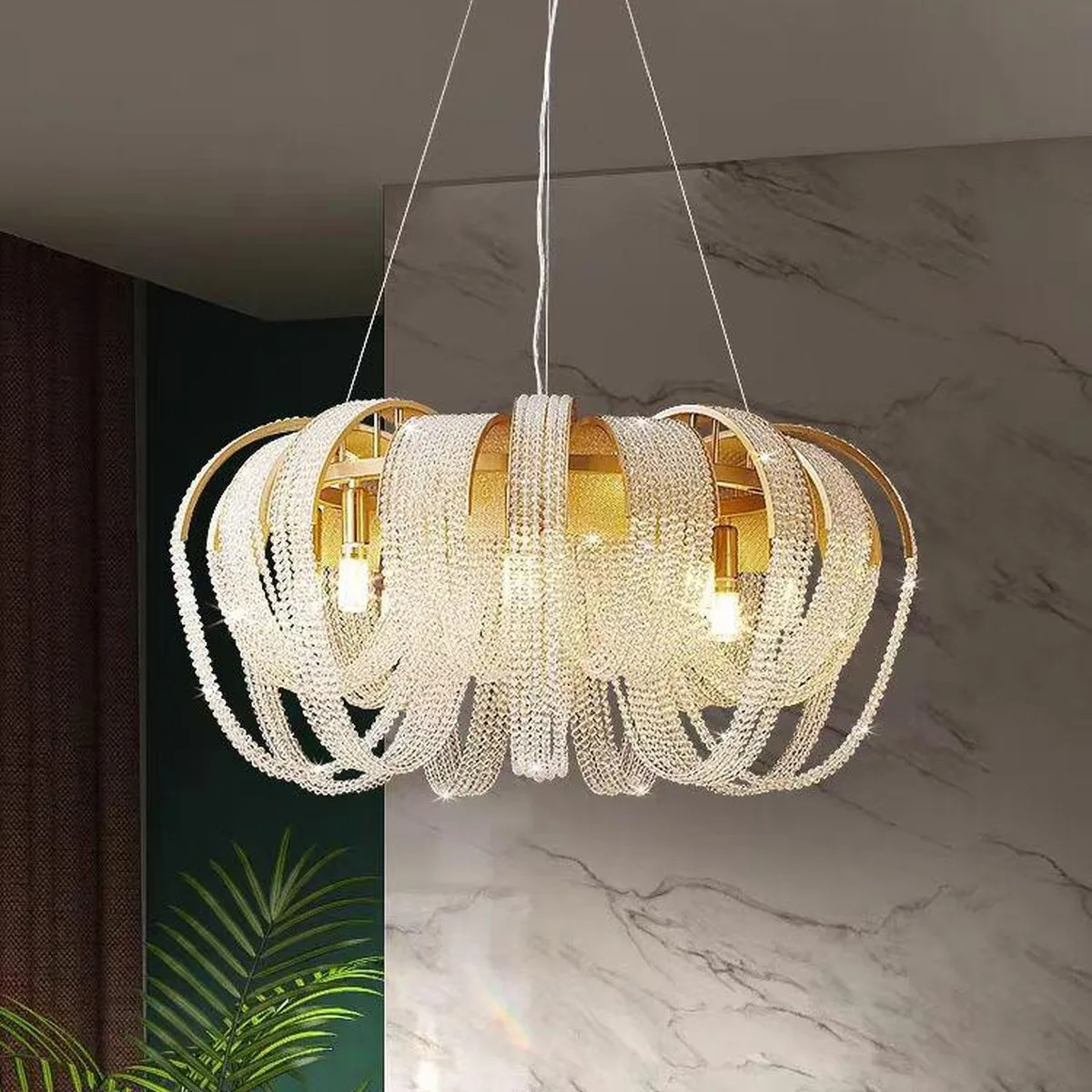 SinWay sinway-murano-077 &middot; Murano Style Crystal Pendant Lamp