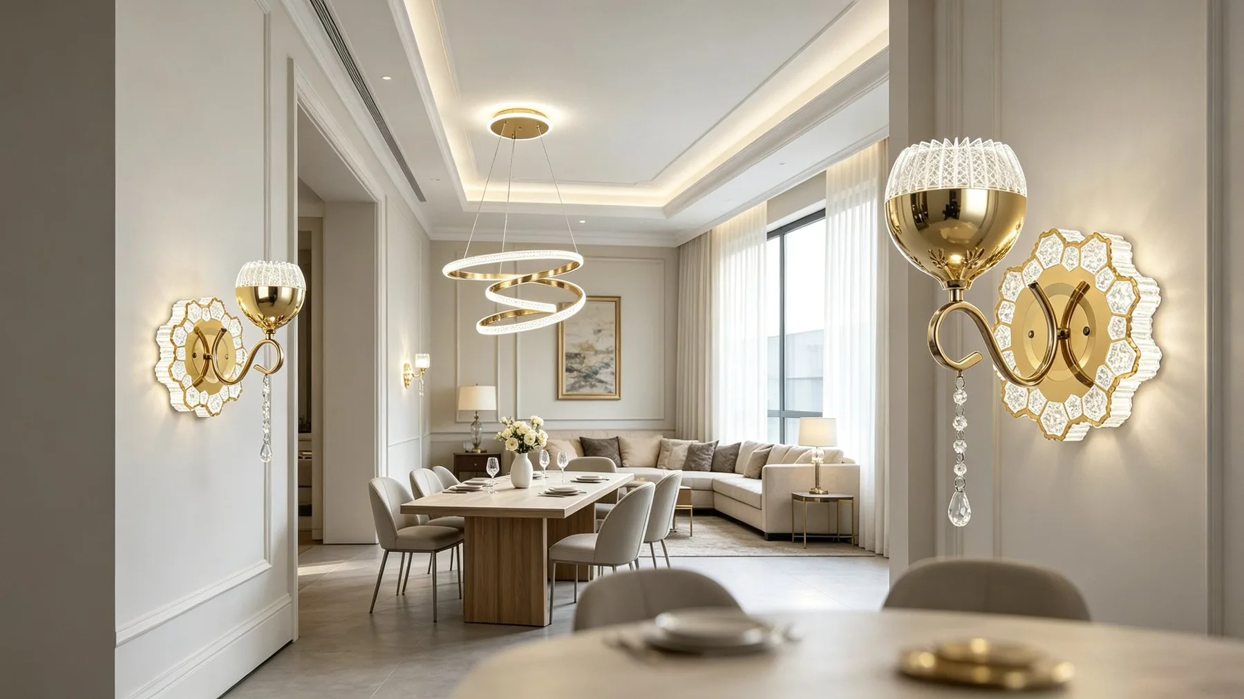 Aluminum & Acrylic Wall Lamps