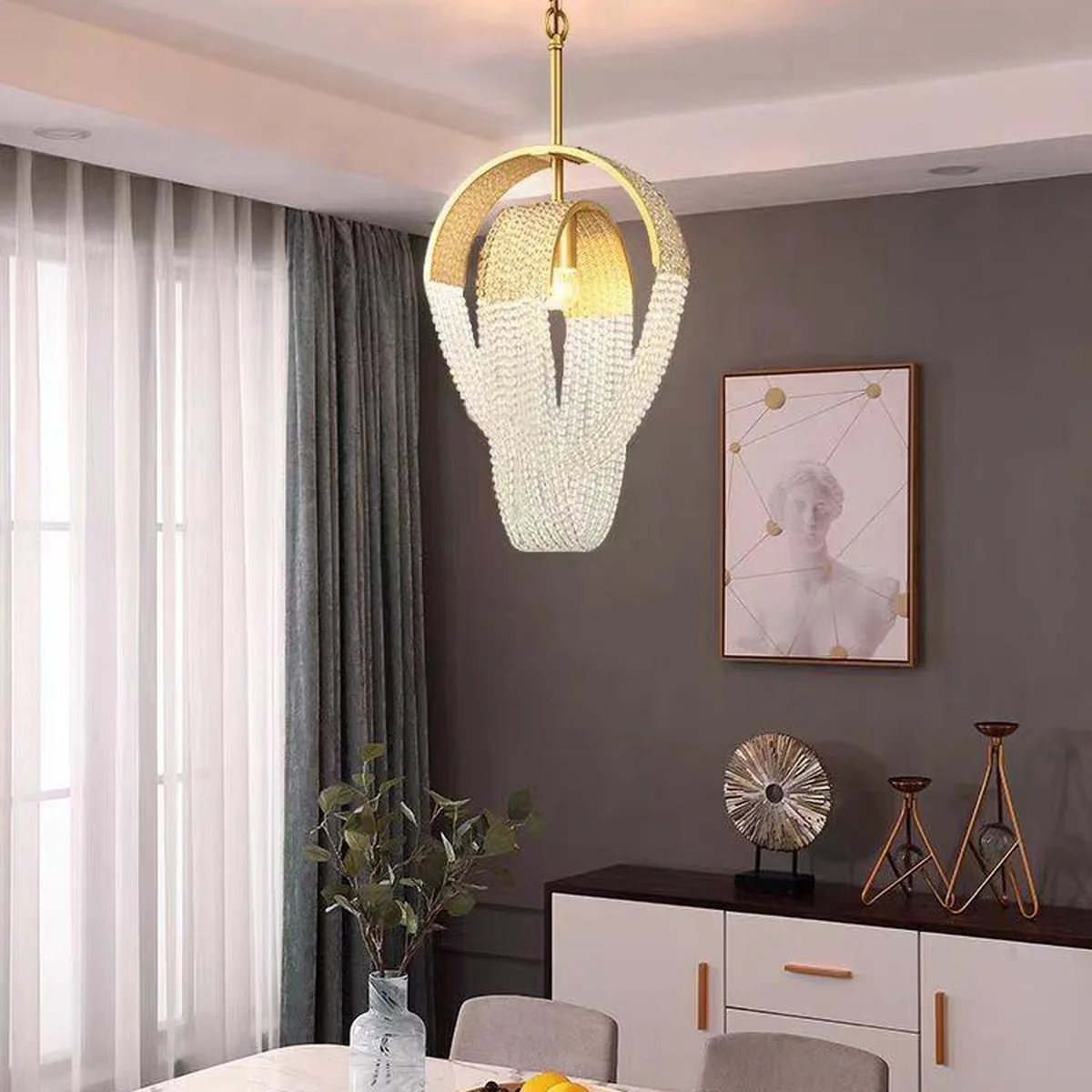 SinWay sinway-murano-078 &middot; Murano Style Crystal Pendant Lamp