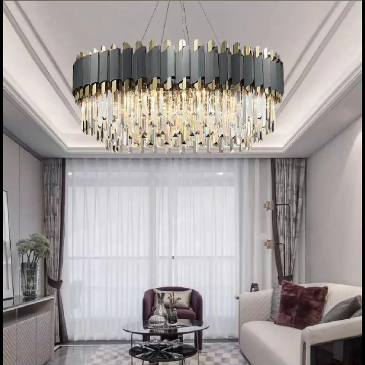 SinWay sinway-murano-155 &middot; Murano Style Crystal Pendant Lamp