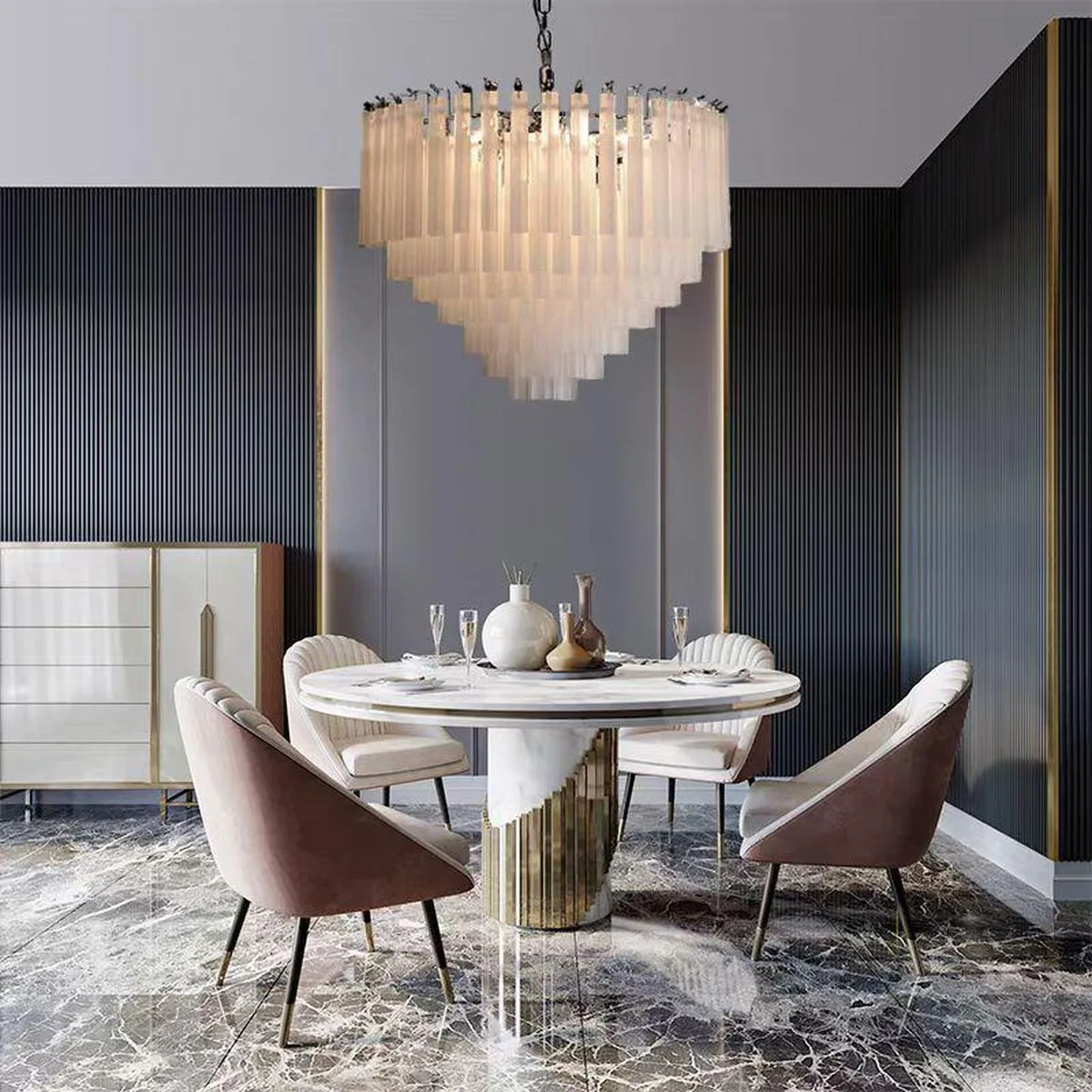 SinWay sinway-murano-021 &middot; Murano Style Crystal Pendant Lamp